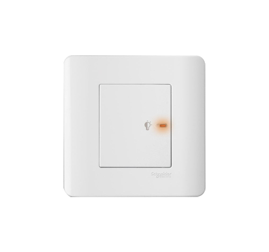 ZENCELO - 1 Gang 350VA, 50Hz Full-Flat Universal Dimmer with LED (White)